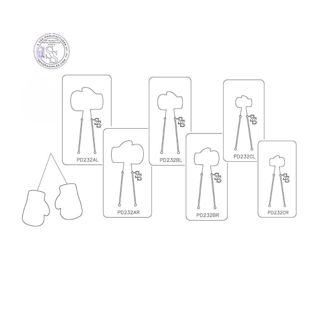 PANCAKE DIE PD232 BOXING GLOVE LEFT OR RIGHT